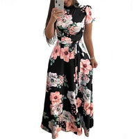 Maxi Dress Boho Floral Print