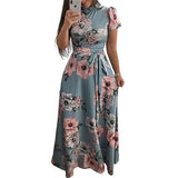 Maxi Dress Boho Floral Print
