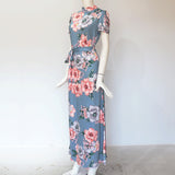 Maxi Dress Boho Floral Print