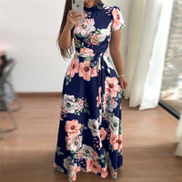 Maxi Dress Boho Floral Print