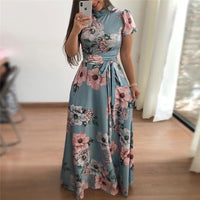 Maxi Dress Boho Floral Print