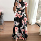 Maxi Dress Boho Floral Print